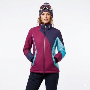 Killtec Ski Jacket Waterproof Insulated Colorblock Snow Coat Small